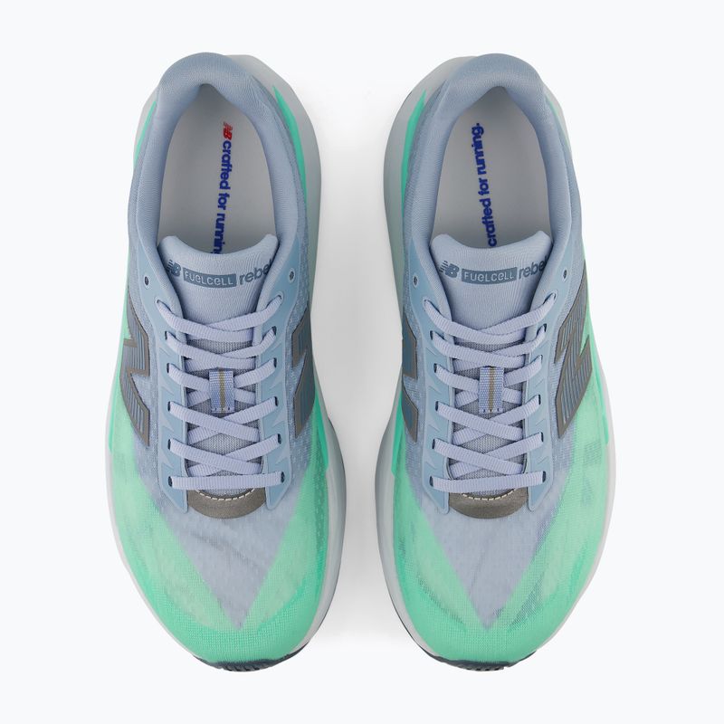 Pánske bežecké topánky New Balance FuelCell Rebel V5 light arctic grey/bright mint 5