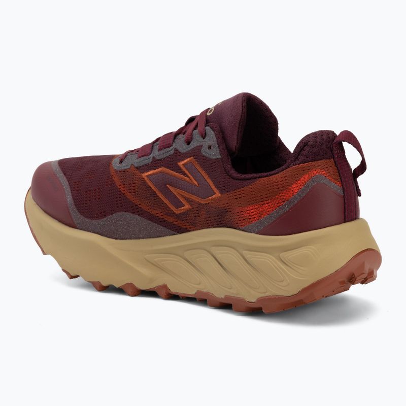 Pánske bežecké topánky New Balance Fresh Foam X Hierro V9 mulled wine/neo flame 3