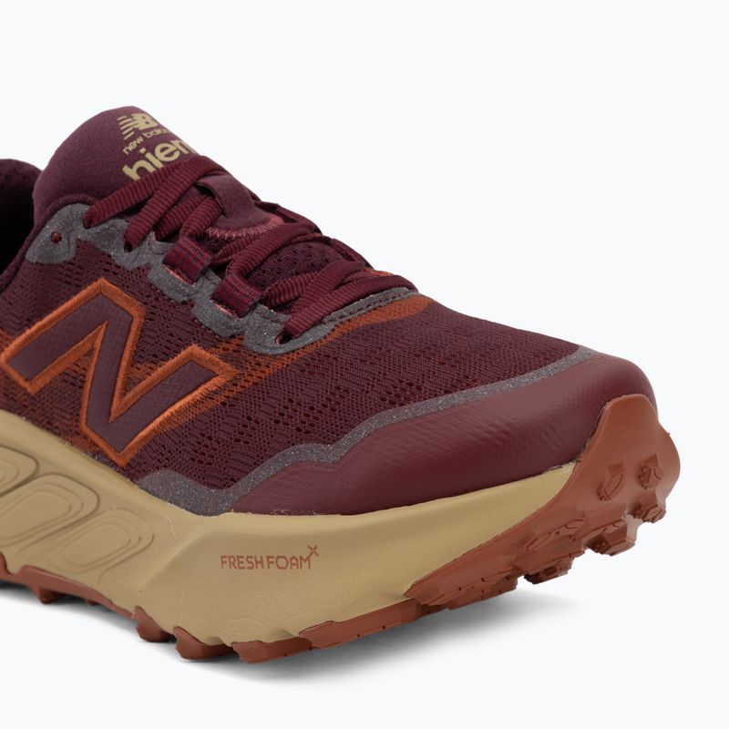 Pánske bežecké topánky New Balance Fresh Foam X Hierro V9 mulled wine/neo flame 7