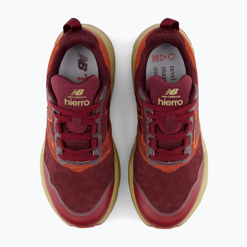 Pánske bežecké topánky New Balance Fresh Foam X Hierro V9 mulled wine/neo flame 3