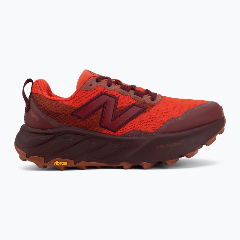 Pánske bežecké topánky New Balance Fresh Foam Hierro V9 neo flame/mulled wine 2