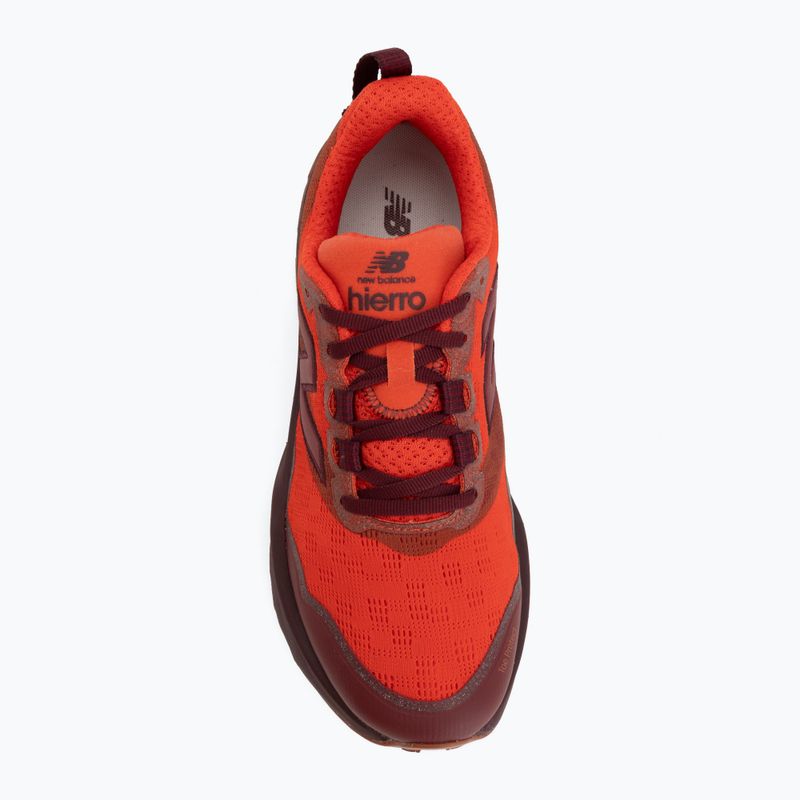 Pánske bežecké topánky New Balance Fresh Foam Hierro V9 neo flame/mulled wine 5