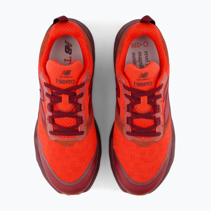 Pánske bežecké topánky New Balance Fresh Foam Hierro V9 neo flame/mulled wine 4