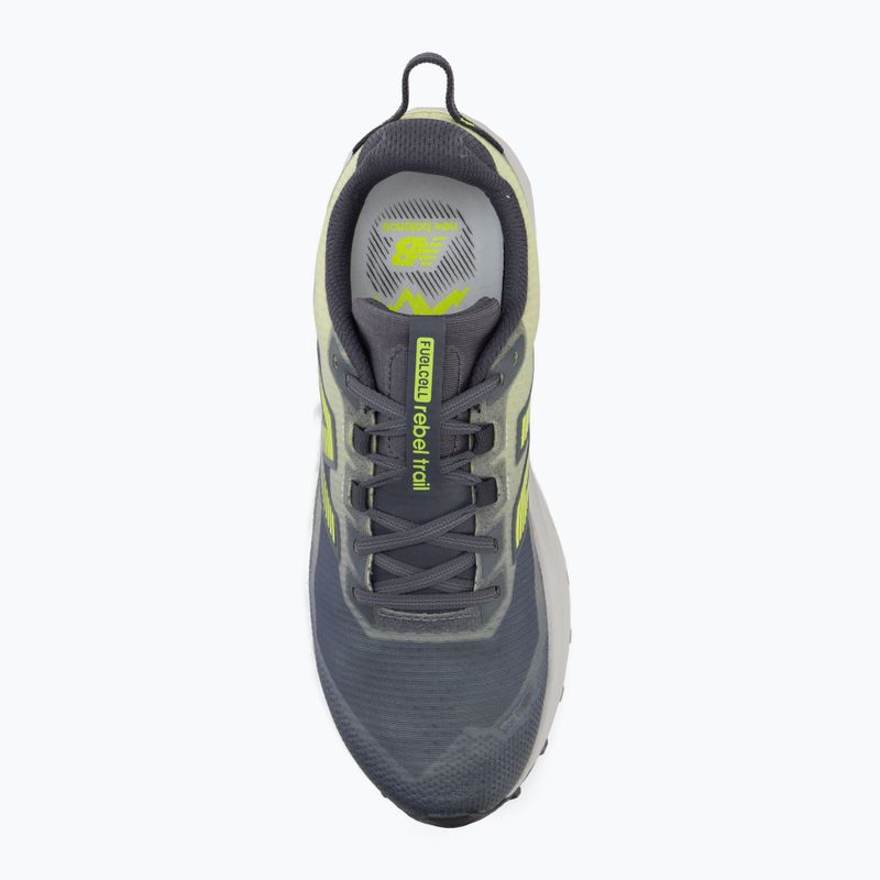 Pánske bežecké topánky New Balance Rebel Trail V1 arctic grey/alkaline green 5
