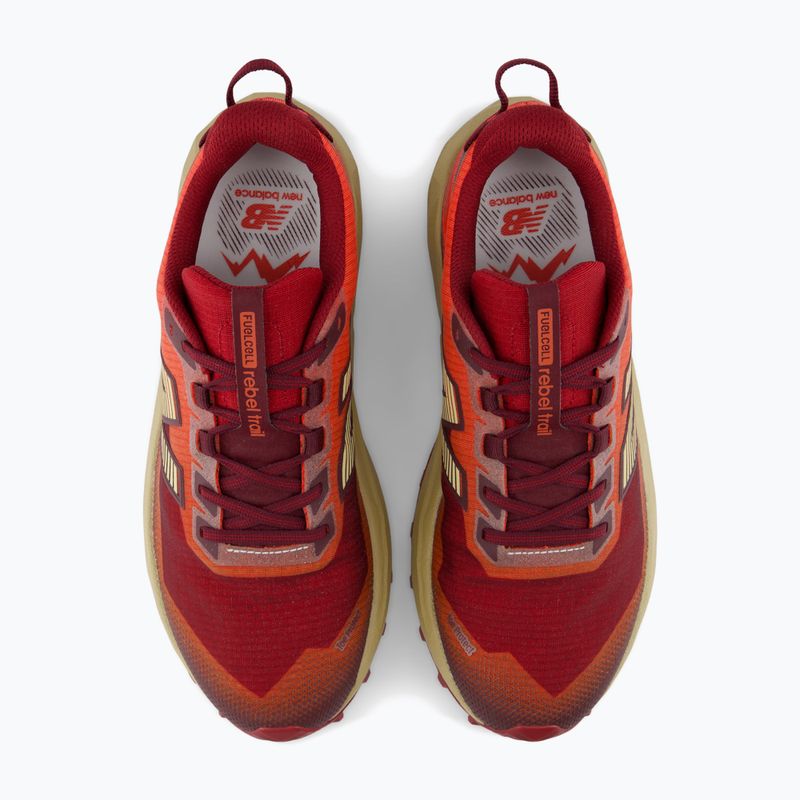 Pánske bežecké topánky New Balance Rebel Trail V1 maple/neo flame 4