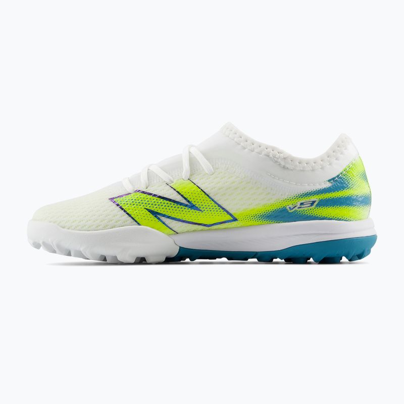 Detské kopačky New Balance Furon Team V9 TF white/alkaline green 2