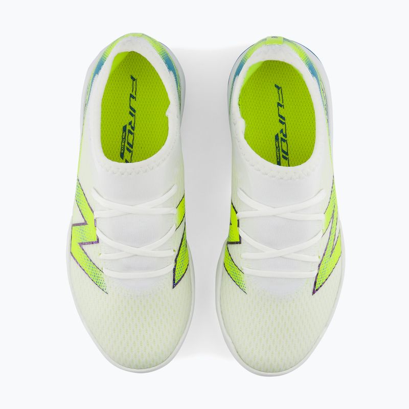 Detské kopačky New Balance Furon Team V9 TF white/alkaline green 6