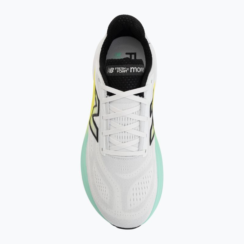 Pánske bežecké topánky New Balance Fresh Foam More V6 white/bright mint 5