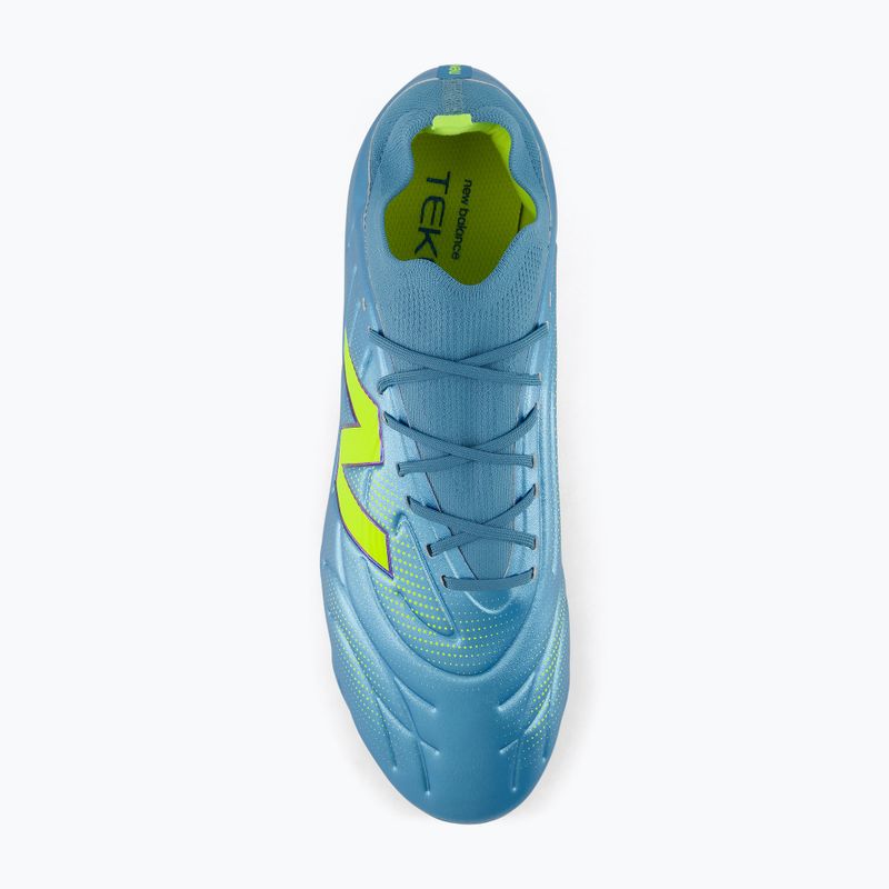 Kopačky New Balance Tekela Team Low V5 FG metallic blue/alkaline green/team navy 5