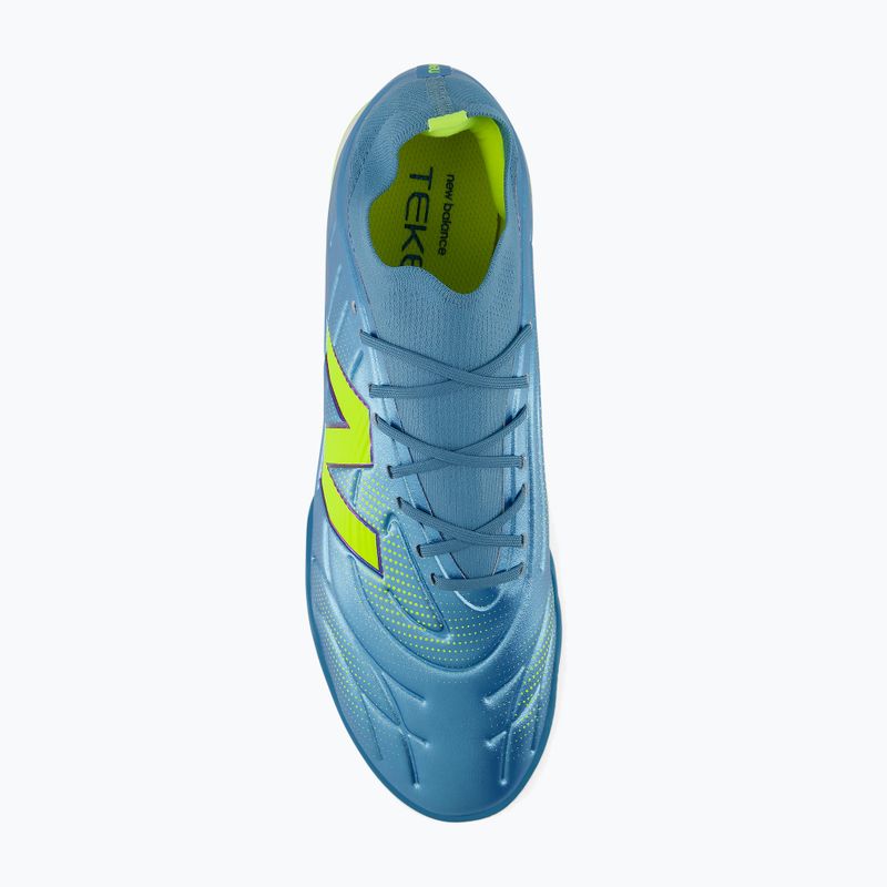 Kopačky New Balance Tekela Team Low V5 IN metallic blue/alkaline green/team navy 5