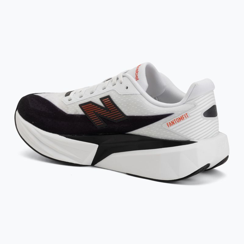 Pánske bežecké topánky New Balance FuelCell Rebel V5 white/neo flame 3