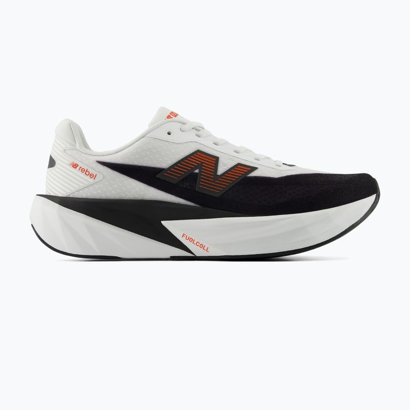 Pánske bežecké topánky New Balance FuelCell Rebel V5 white/neo flame 2