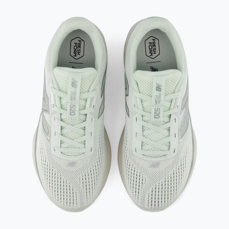 Dámske bežecké topánky New Balance Fresh Foam 520's V9 mint water/lone star grey/silver metallic 5
