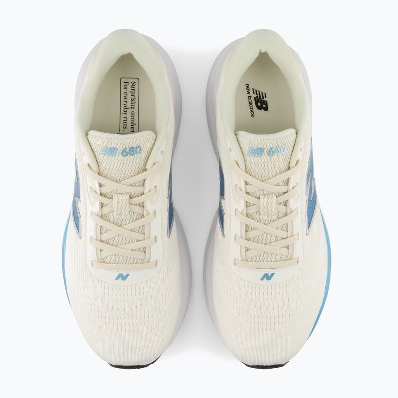 Dámske bežecké topánky New Balance Fresh Foam 680's V9 sea salt/altitude metallic/white 5