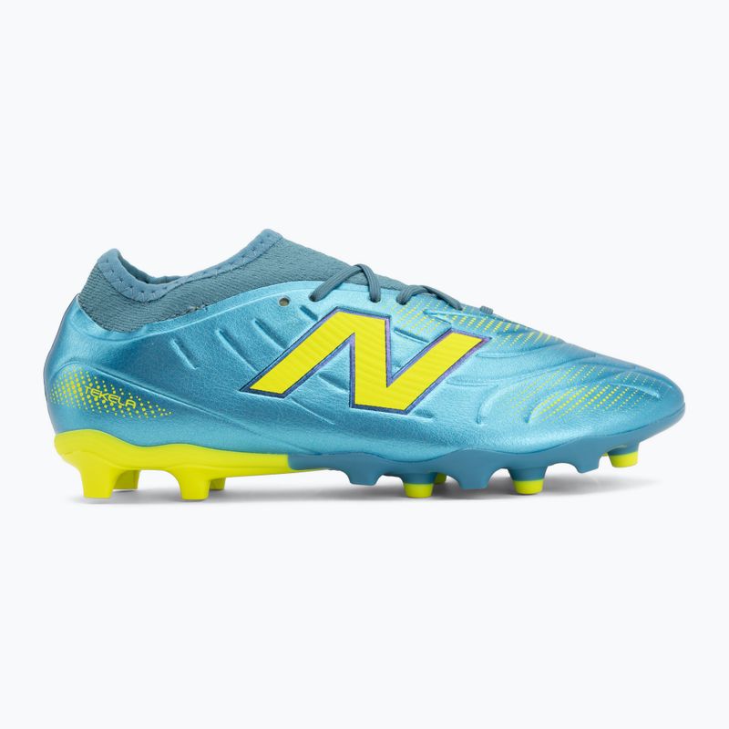 Detské kopačky New Balance Tekela Team V5 FG metallic blue/alkaline green 2