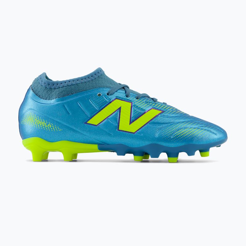 Detské kopačky New Balance Tekela Team V5 FG metallic blue/alkaline green 2