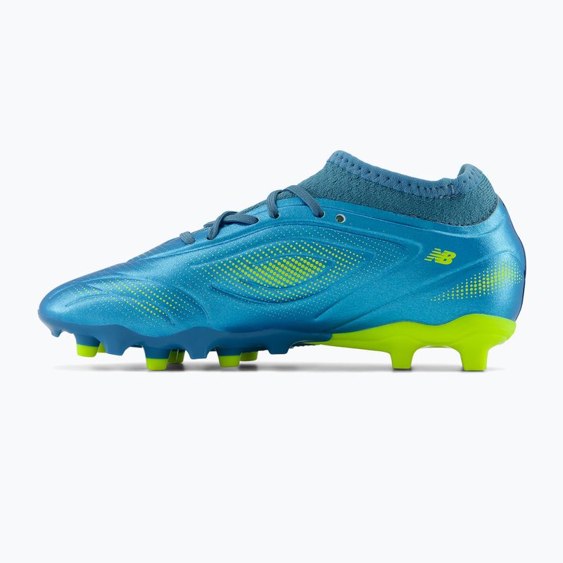 Detské kopačky New Balance Tekela Team V5 FG metallic blue/alkaline green 3
