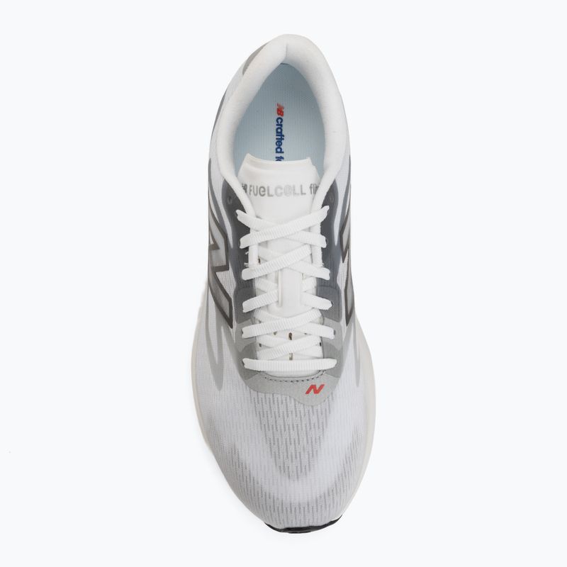 Pánske bežecké topánky New Balance FuelCell Flite-R V1 white/slate grey/neo flame 5
