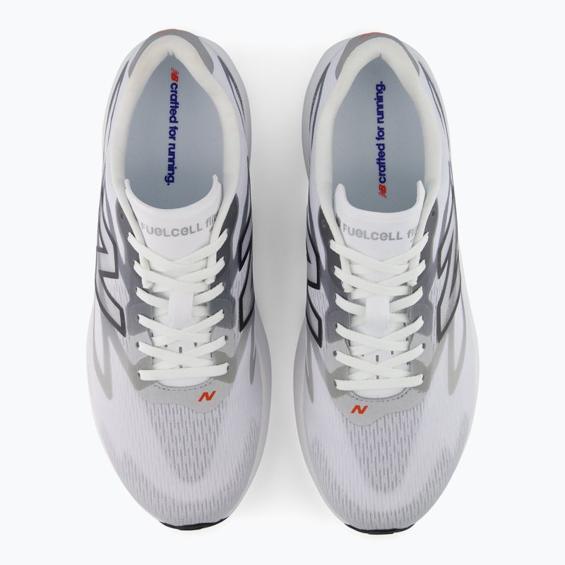 Pánske bežecké topánky New Balance FuelCell Flite-R V1 white/slate grey/neo flame 7
