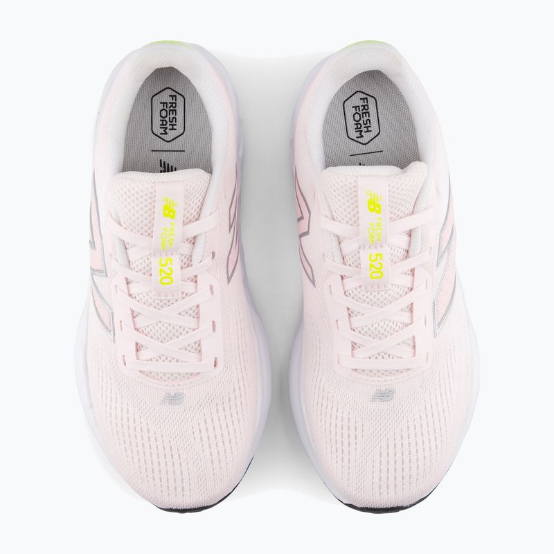 Dámske bežecké topánky New Balance Fresh Foam 520's V9 pink salt/pink granite/silver metallic 5