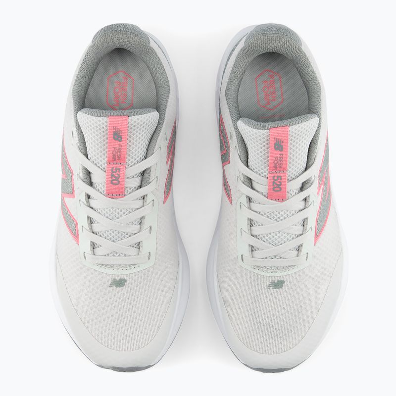 Detské bežecké topánky New Balance 520's Lace V9 grey matter/signal pink 7