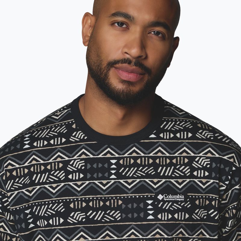 Pánske tričko Columbia CSC Heavyweight Printed Tee black/horizons 5