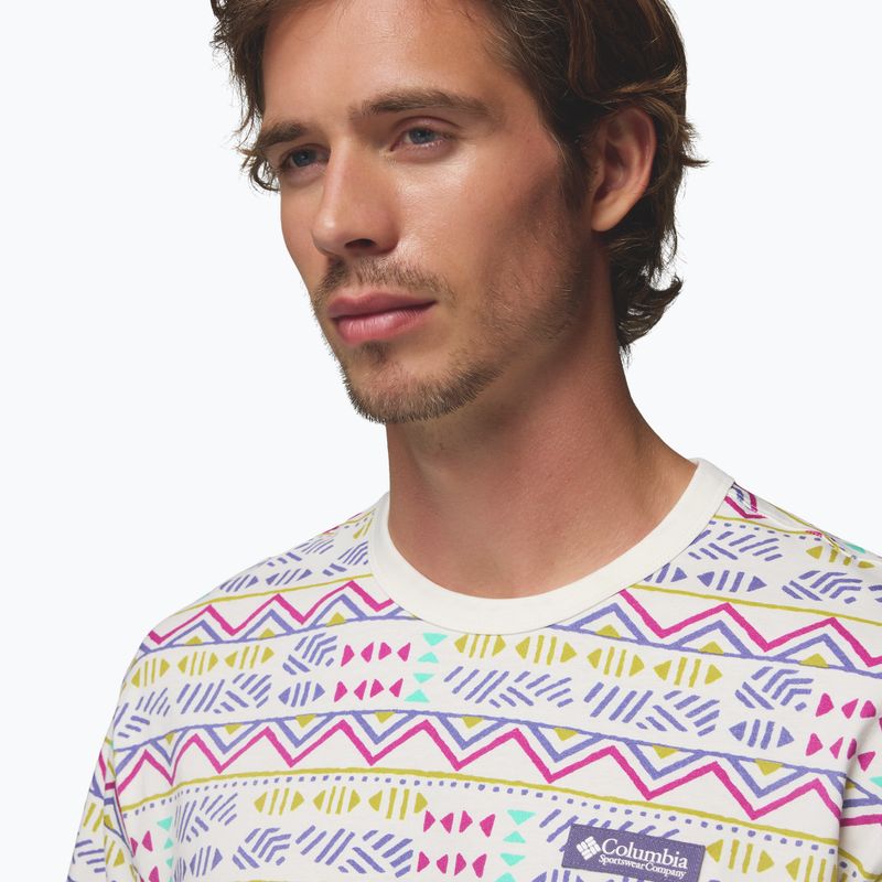 Pánske tričko Columbia CSC Heavyweight Printed Tee sea salt/horizons 5