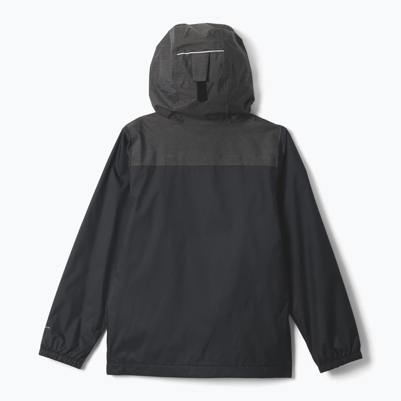 Detská nepremokavá bunda Columbia Rainy Trails III Fleece Lined black 2