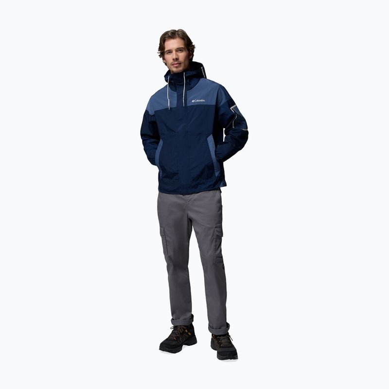 Pánska vetrovka Columbia Challenger II Windbreaker collegiate navy/dark mountain 2