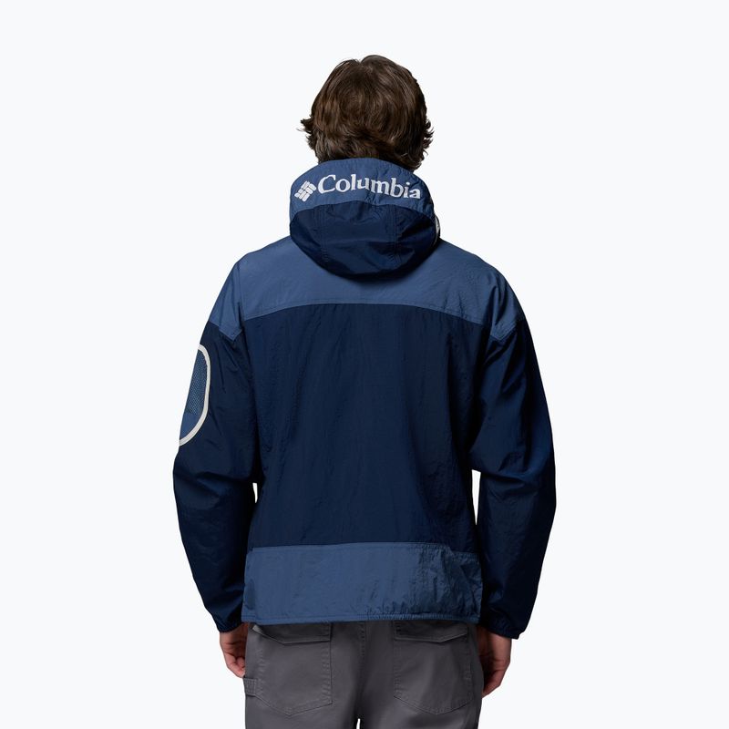 Pánska softshellová bunda Columbia Challenger II Windbreaker collegiate navy/dark mountain 3