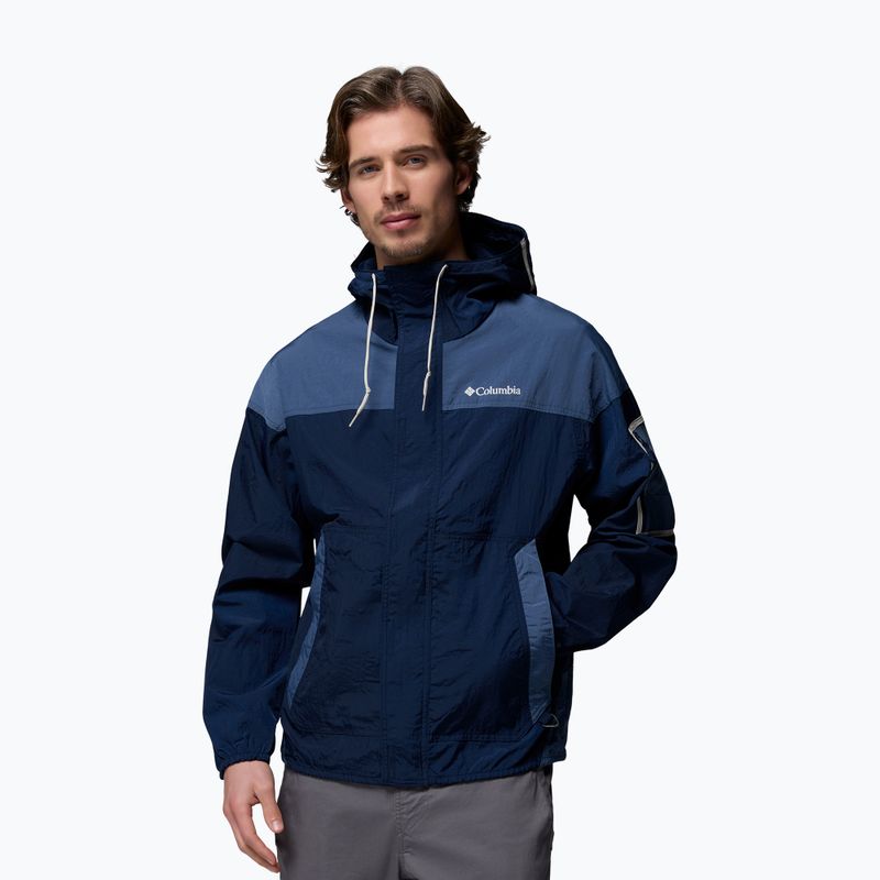 Pánska vetrovka Columbia Challenger II Windbreaker collegiate navy/dark mountain 4