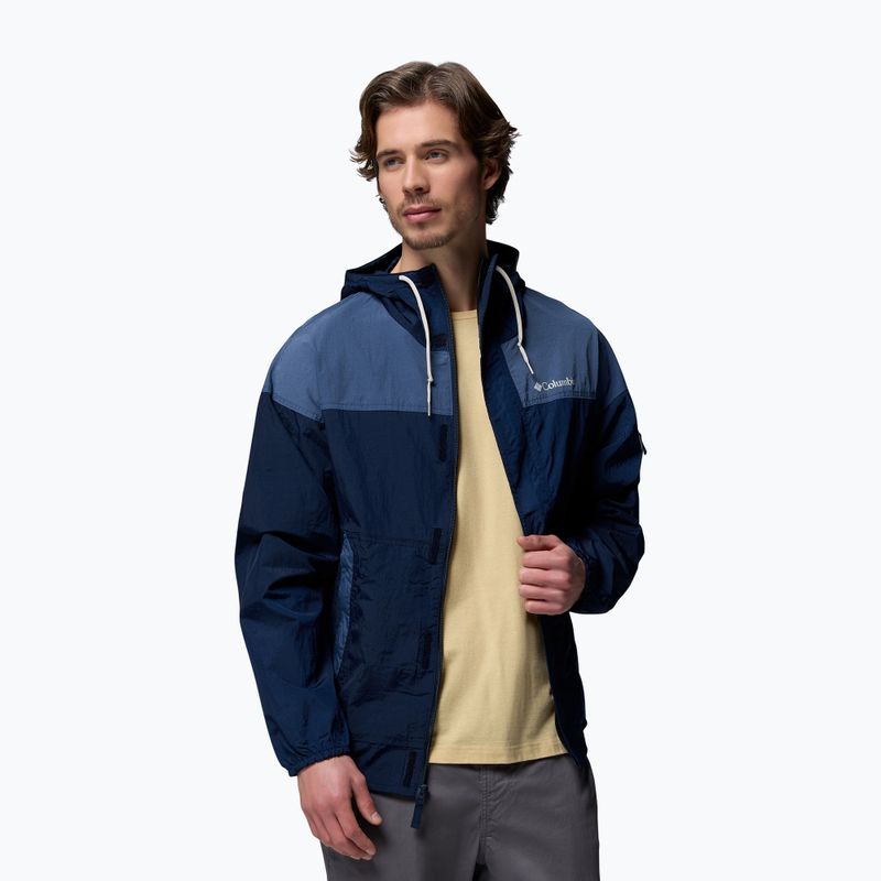 Pánska vetrovka Columbia Challenger II Windbreaker collegiate navy/dark mountain 5