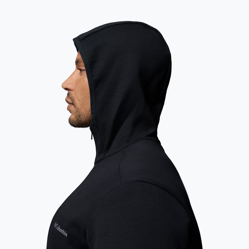 Pánska trekingová mikina Columbia Tech Spacer Knit Hoodie black/black 7