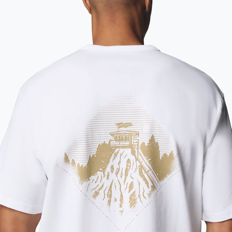 Pánske tričko Columbia CSC Heavyweight Back Graphic Tee white/heritage 7