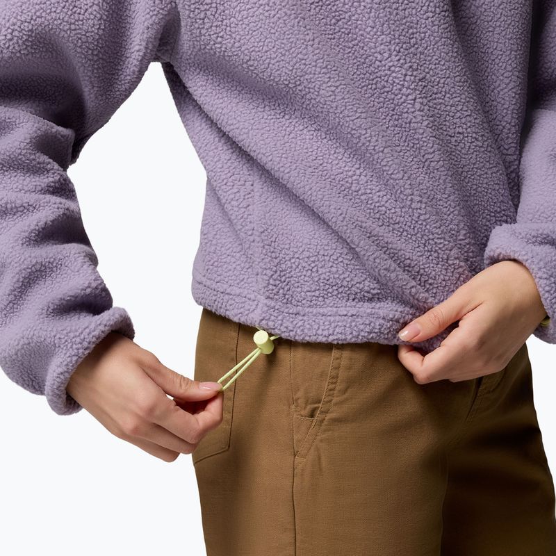 Dámska fleecová mikina Columbia Helvetia II Cropped Half Snap Fleece shale purple/lavender haze/citron haze 6