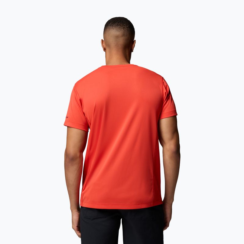 Pánske tričko Columbia Zero Rules Light Graphic Crew super sonic/scripted peaks 3