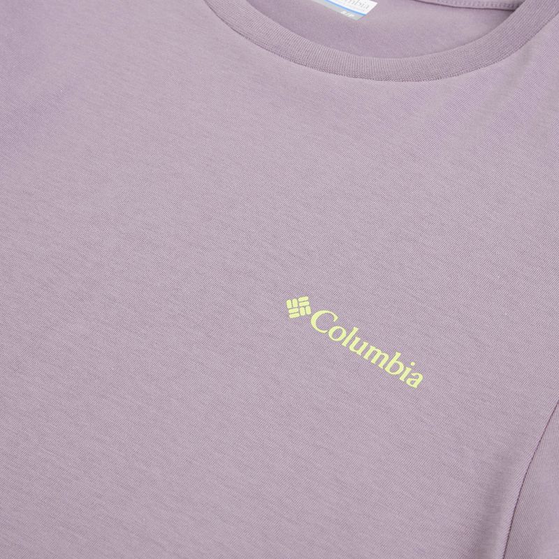 Pánske tričko Columbia CSC Basic Logo Back Tee shale purple/linework c badge 3