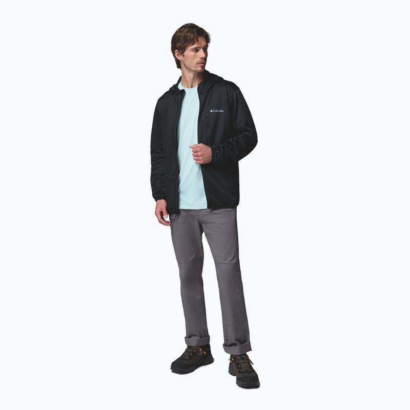 Pánska trekingová mikina Columbia Tall Heights Hdd Grid Fleece Full Zip black 2