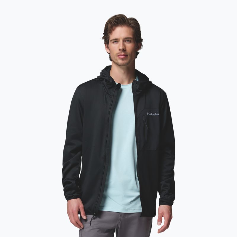 Pánska trekingová mikina Columbia Tall Heights Hdd Grid Fleece Full Zip black 5