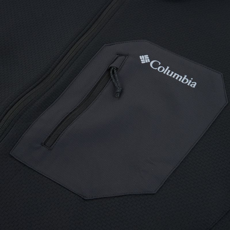 Pánska trekingová mikina Columbia Tall Heights Hdd Grid Fleece Full Zip black 3