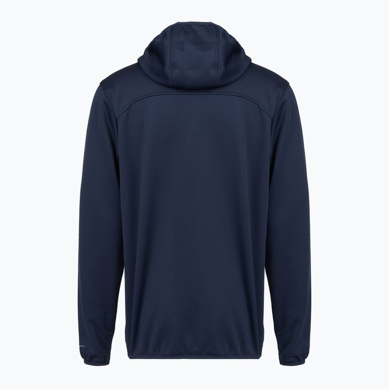 Pánska trekingová mikina Columbia Tall Heights Hdd Grid Fleece Full Zip collegiate navy/city grey 2