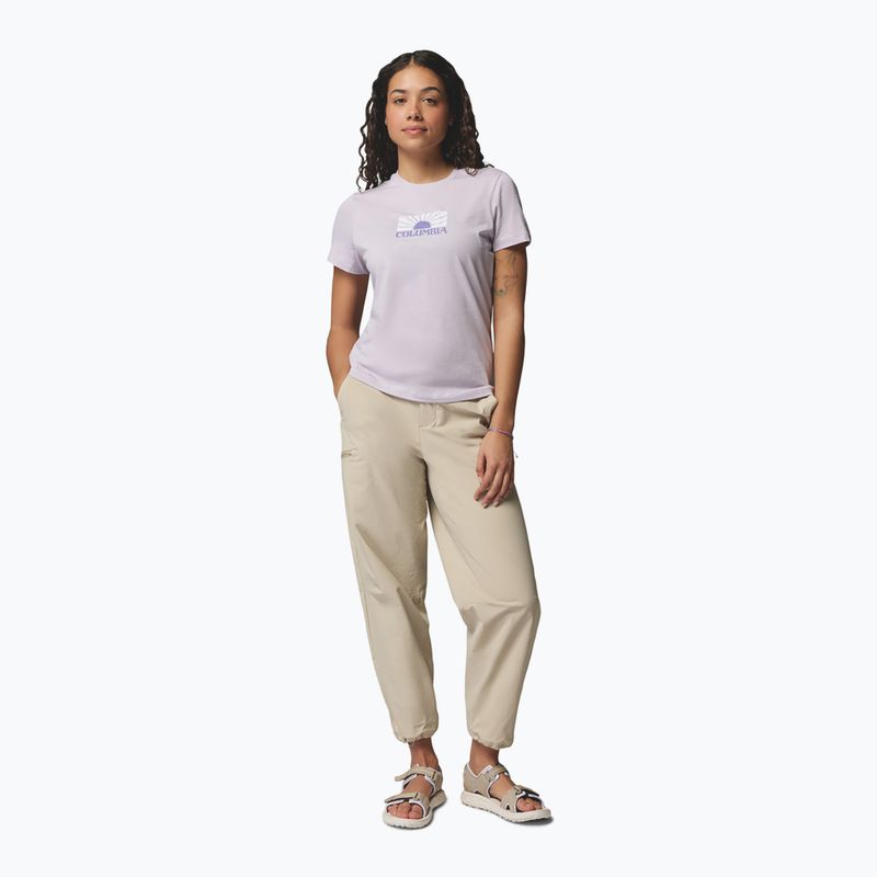 Dámske tričko Columbia Ruby Springs Graphic Fitted lavender pearl/brandrise 2