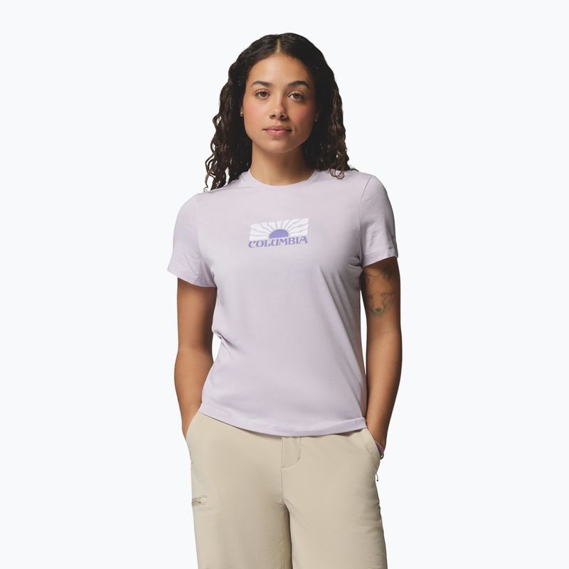 Dámske tričko Columbia Ruby Springs Graphic Fitted lavender pearl/brandrise 4