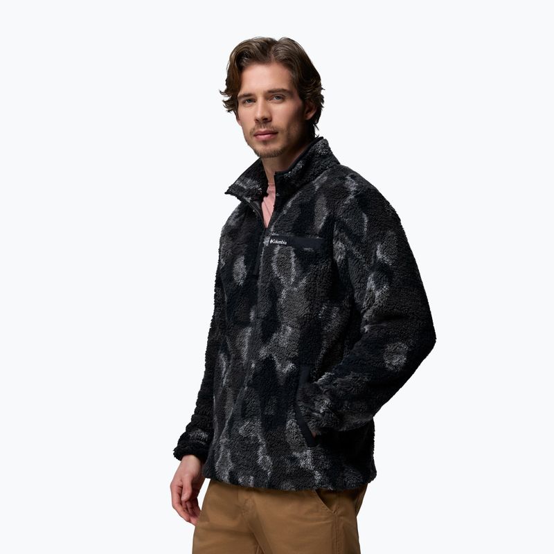 Pánska mikina Columbia Rugged Ridge High Pile Half Zip black treebark 4