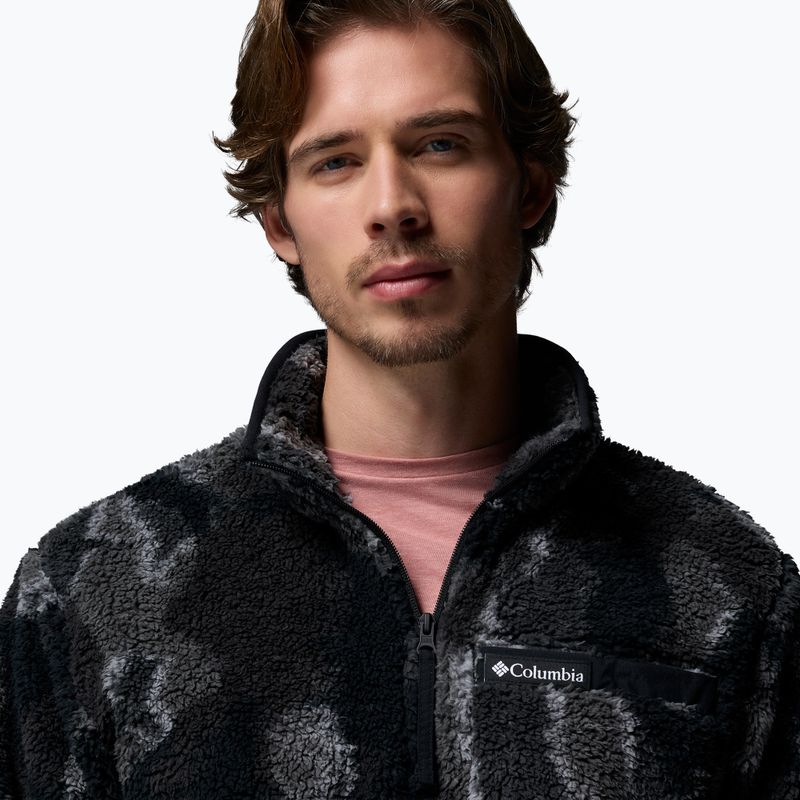 Pánska mikina Columbia Rugged Ridge High Pile Half Zip black treebark 5