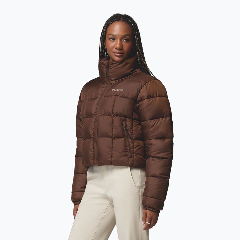 Dámska zateplená bunda Columbia Puffect III Cropped tobacco 5