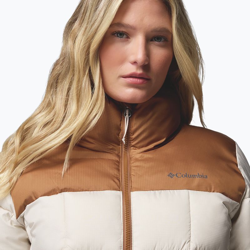 Dámska zateplená bunda Columbia Puffect III Cropped dark stone/camel brown 6