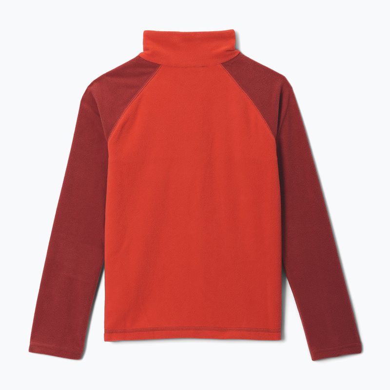 Detská fleecová mikina Columbia Glacial Half Zip super sonic/red oxide 2