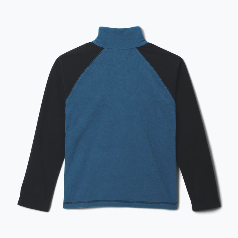 Detská fleecová mikina Columbia Glacial Half Zip phoenix blue/black 2