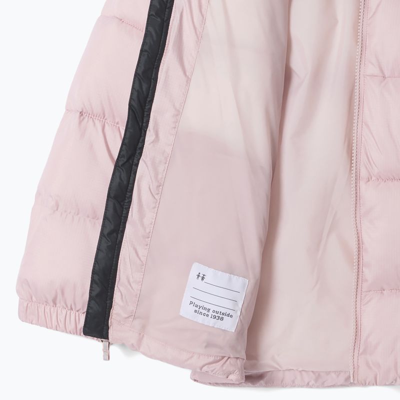 Detská zateplená bunda Columbia Puffect Hooded Mineral Pink/Black 3